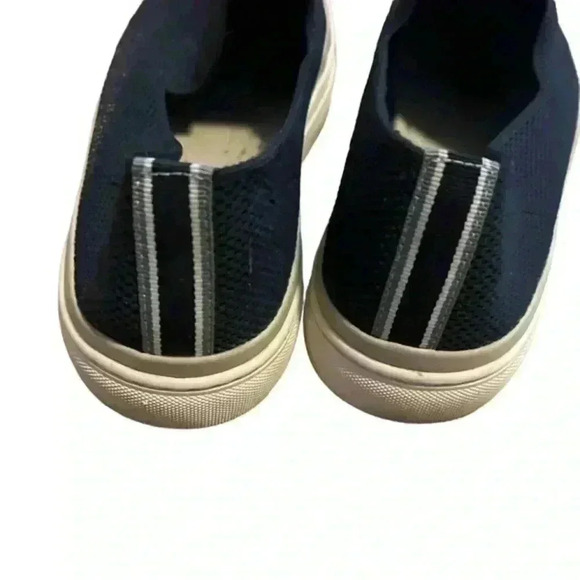 Zara Navy Blue Knit‎ Mesh Slip On Sneakers, 43 M9.5 - Picture 2 of 5